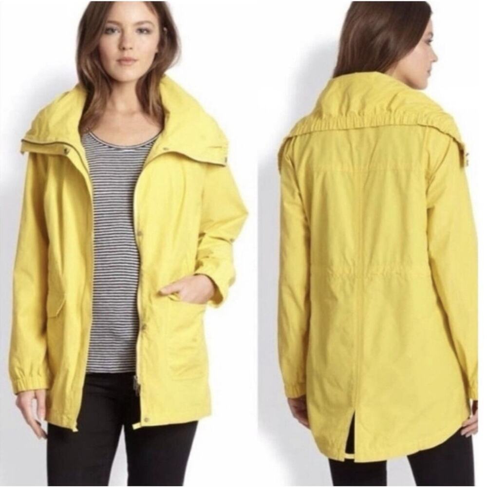 Eileen Fisher Yellow Zip Up Lightweight Jacket Sz M